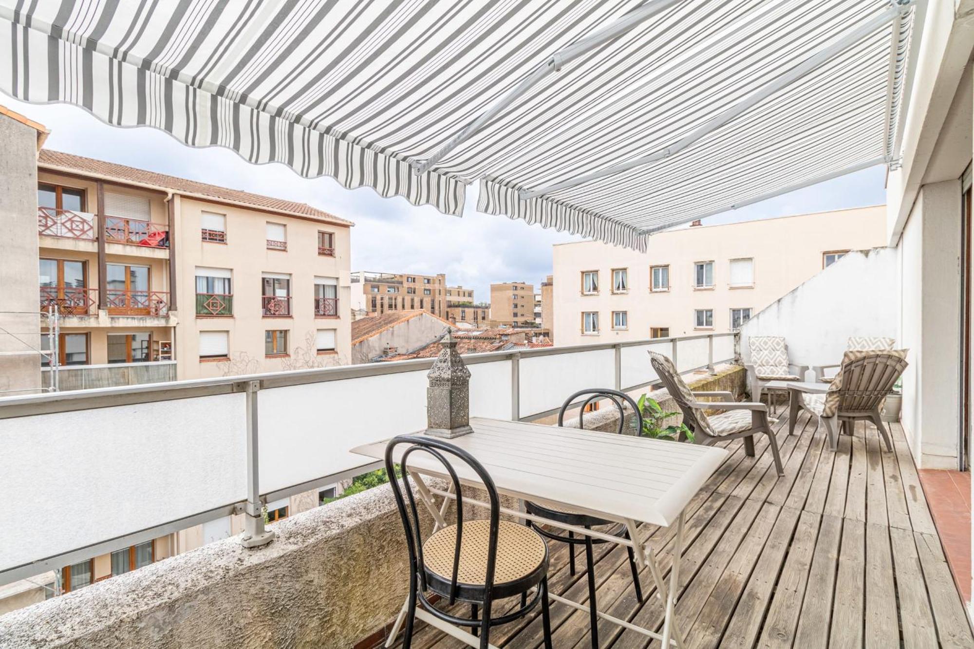 Bright Flat With Terrace - Near Train Station Apartment Toulouse Exterior photo