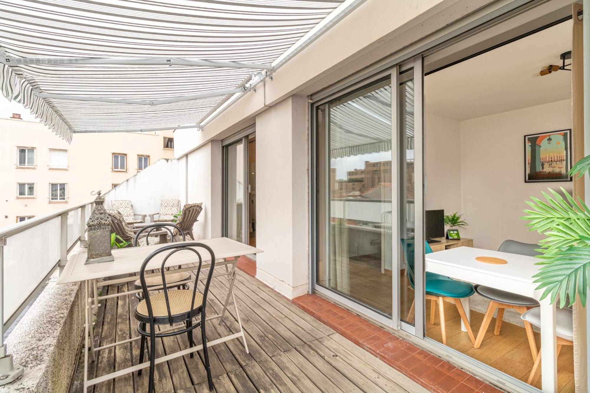 Bright Flat With Terrace - Near Train Station Apartment Toulouse Exterior photo